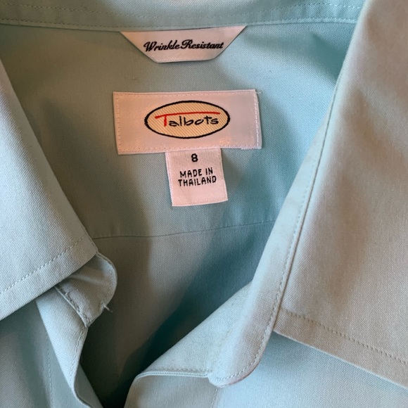 Talbots mint button blouse - Picture 4 of 5